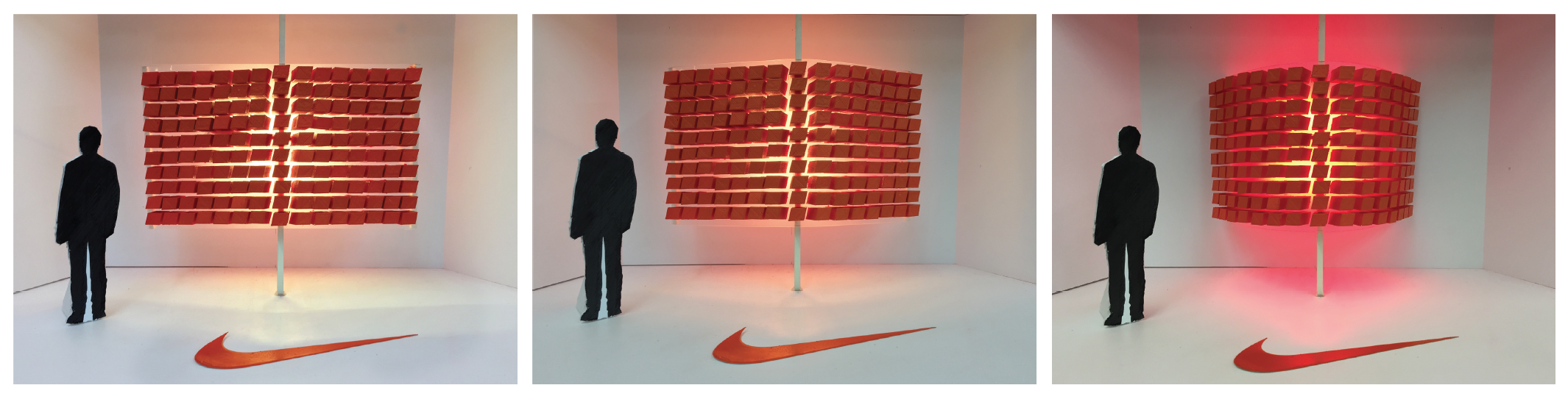 interactive displays in a nike store
